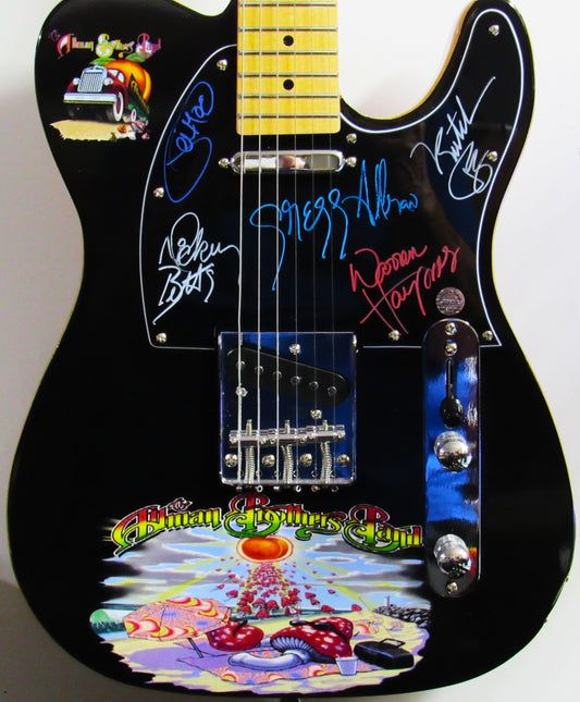 Allman Brothers Band Autographed Guitar