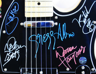 Allman Brothers Band Autographed Guitar loading=