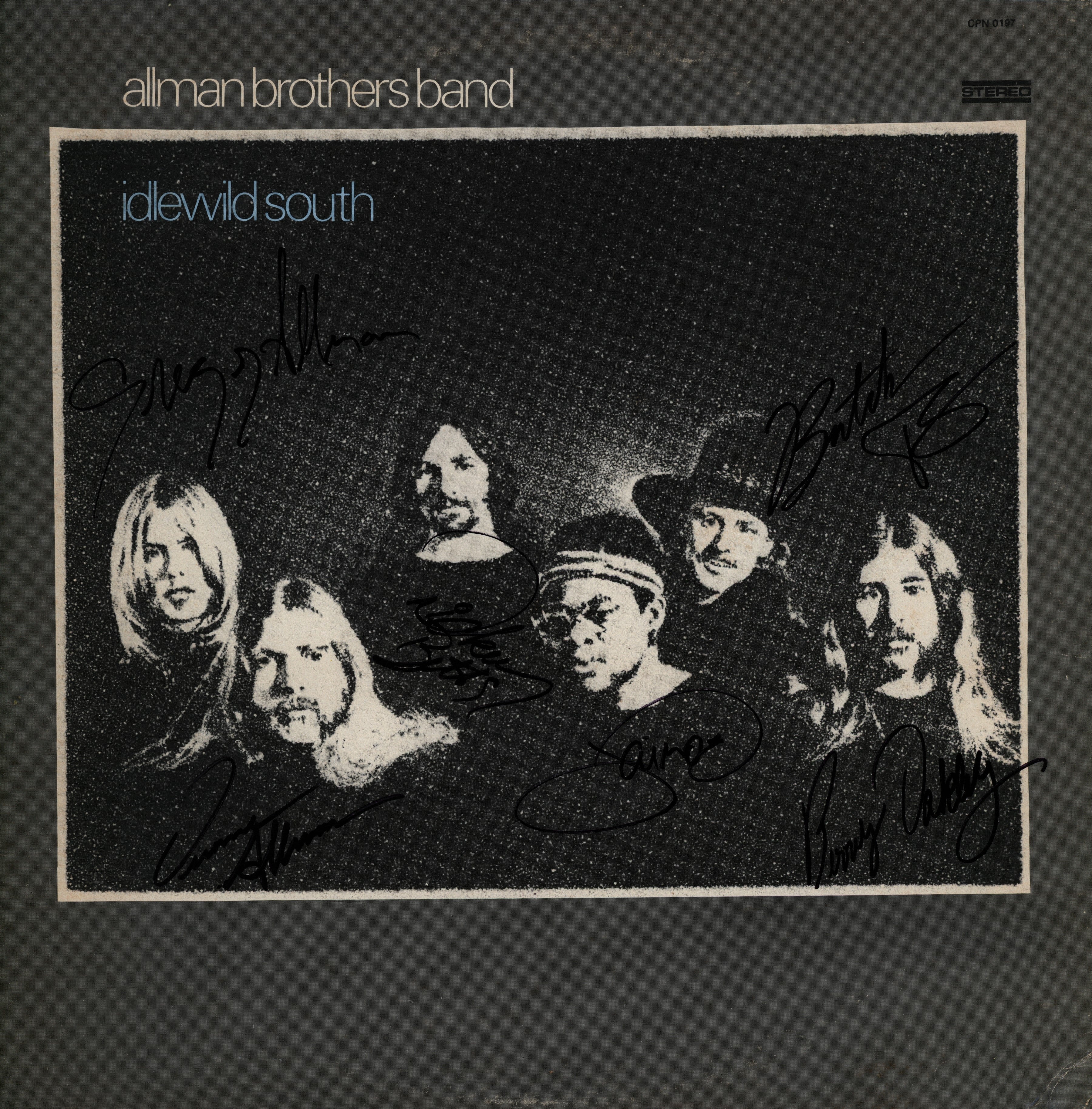 Allman Brothers Band Autographed LP Zion Graphic Collectibles