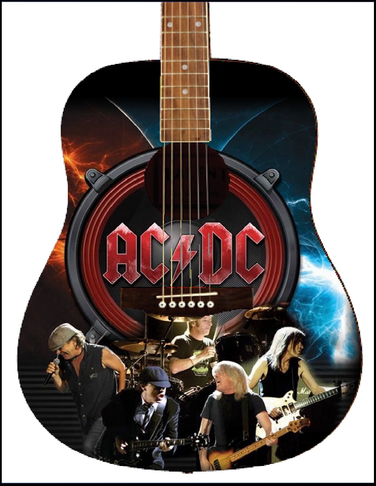 AC/DC Custom Guitar | Zion Graphic Collectibles
