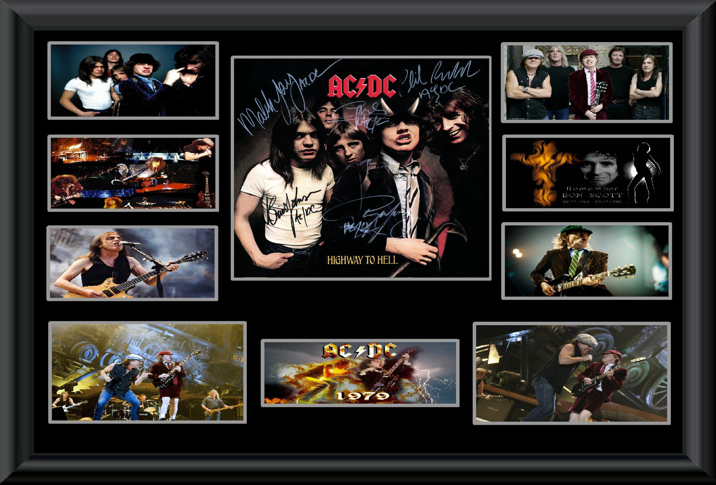AC/DC  Autographed Lp Highway to Hell - Zion Graphic Collectibles