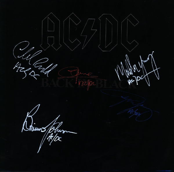 AC/DC Autographed LP "Back In Black"