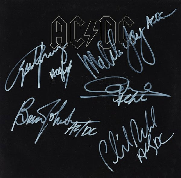 AC/DC Autographed LP "Back In Black"