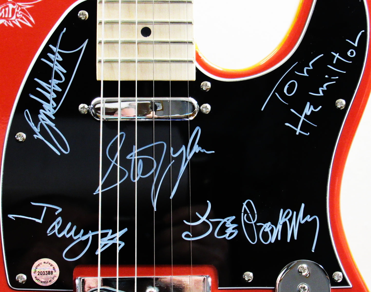 Aerosmith Signed Guitar Full Band Autographed Memorabilia
