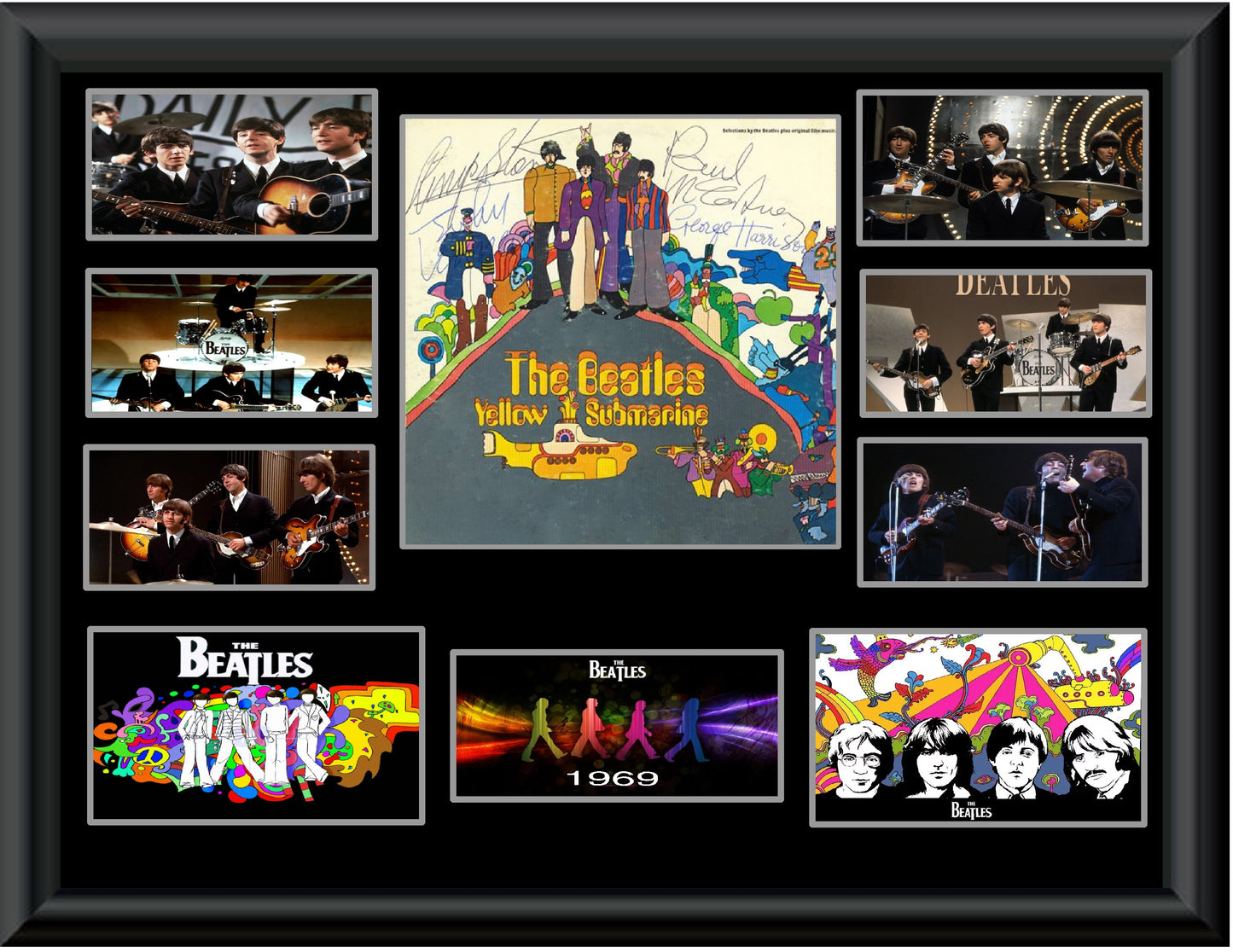The Beatles Autographed Yellow Submarine LP