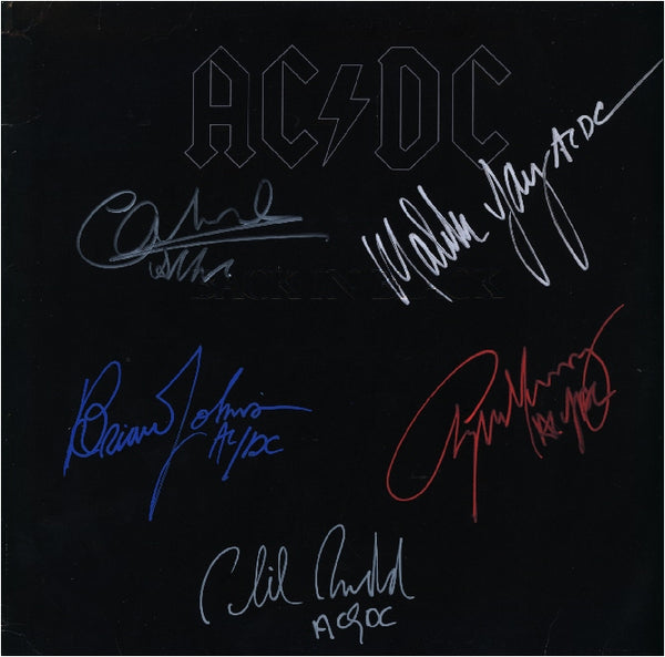 AC/DC Autographed LP "Back In Black"