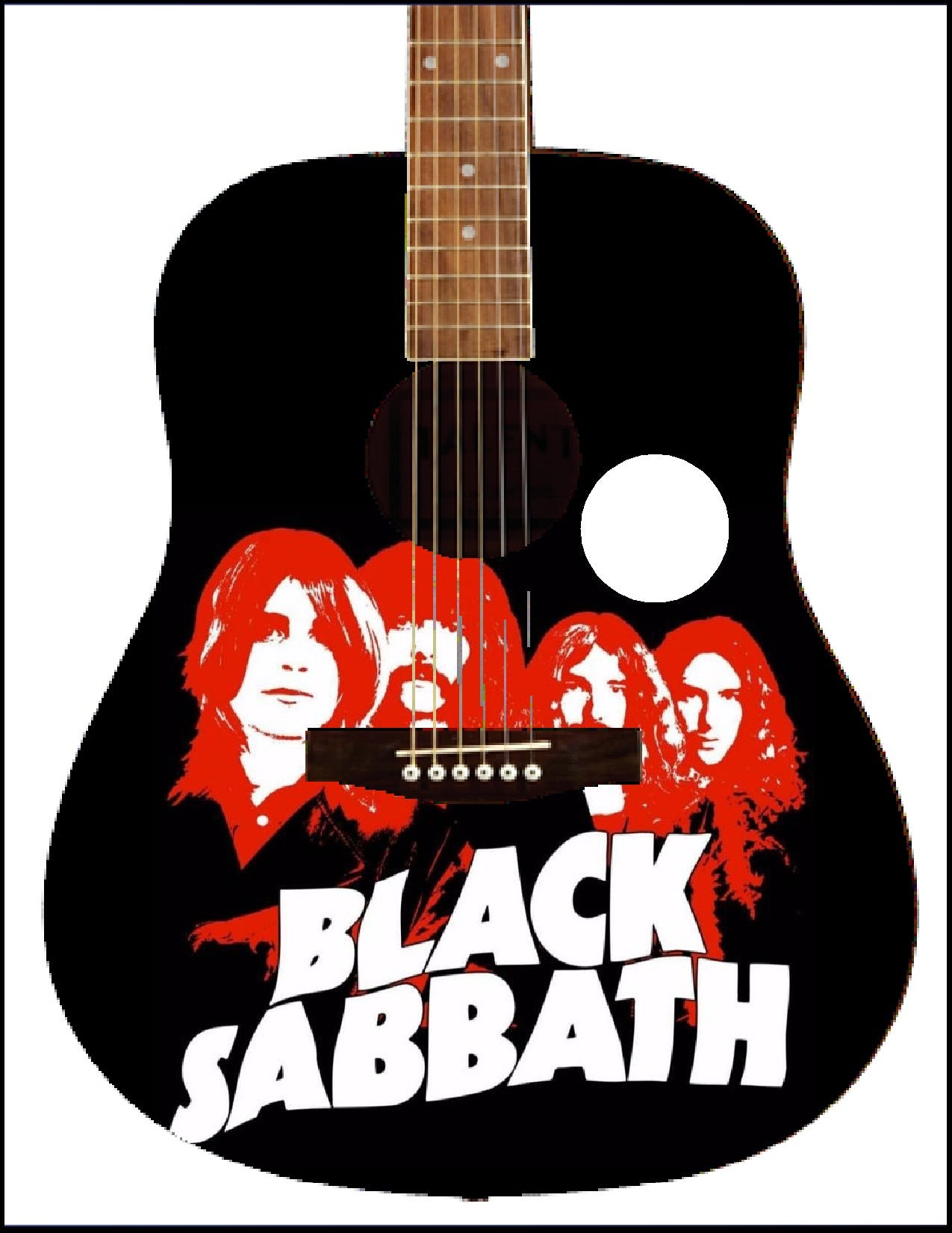 Black Sabbath Custom Guitar | Zion Graphic Collectibles