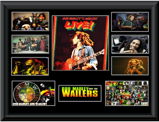 Bob Marley & the Wailers Autographed Display