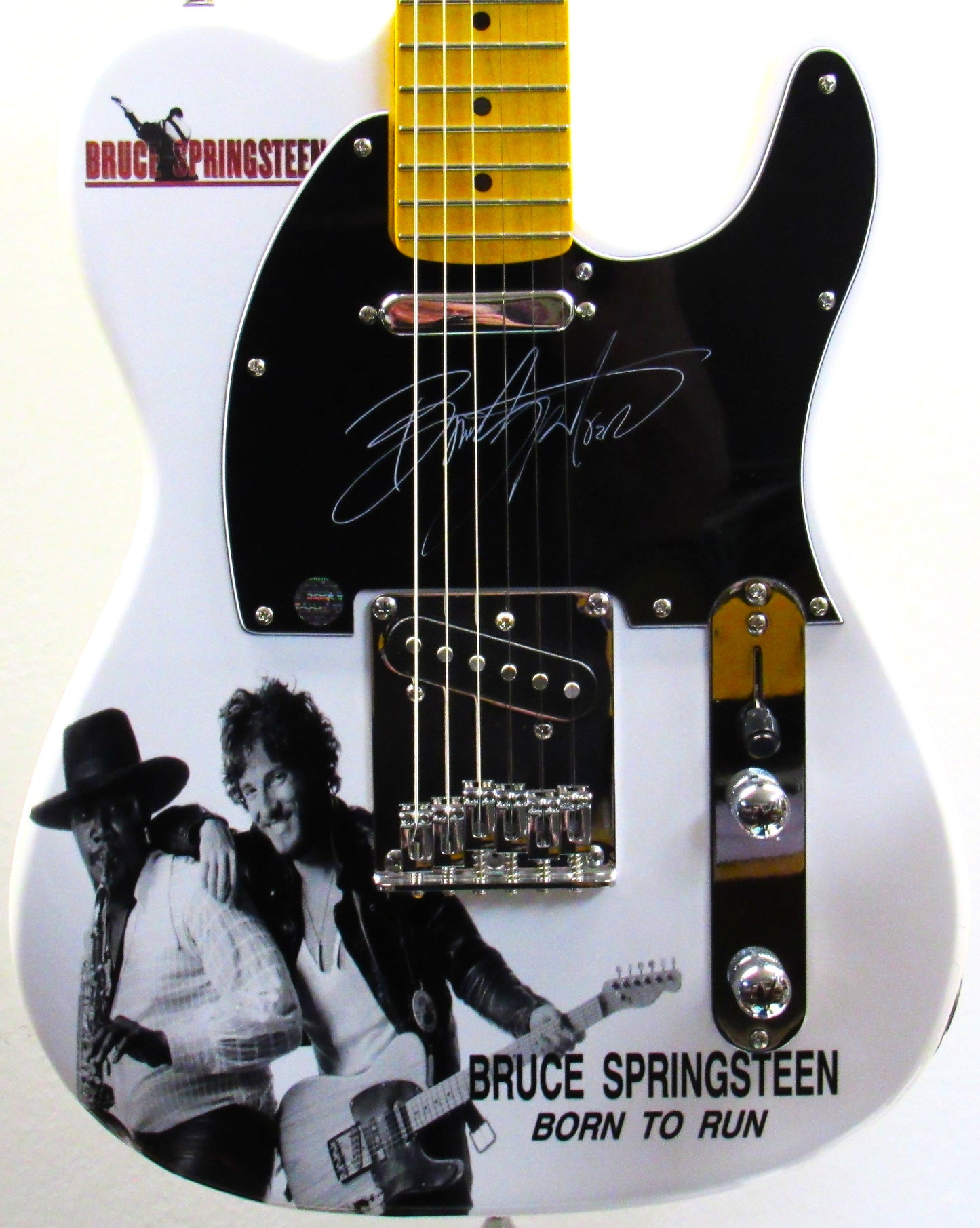 Bruce Springsteen & E Street Band Autographed Guitar - Zion Graphic Collectibles