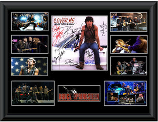 Bruce Springsteen & E. St. Band Autographed Lp Display