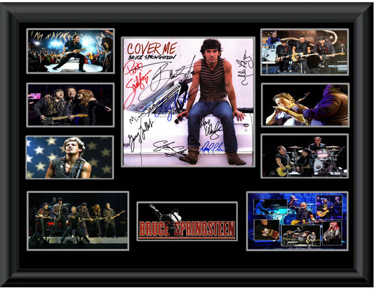 Bruce Springsteen & E. St. Band Autographed Lp Display