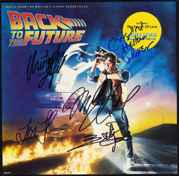 Back To The Future Cast Signed Movie Soundtrack Album loading=