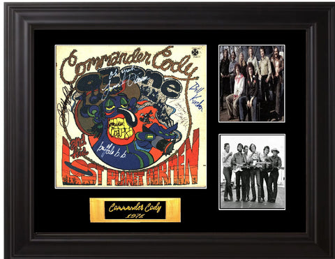 Commander Cody & His Lost Planet Airmen Band Signed lp