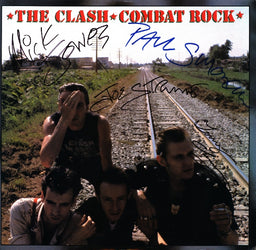 The Clash Autographed Combat Rock LP loading=