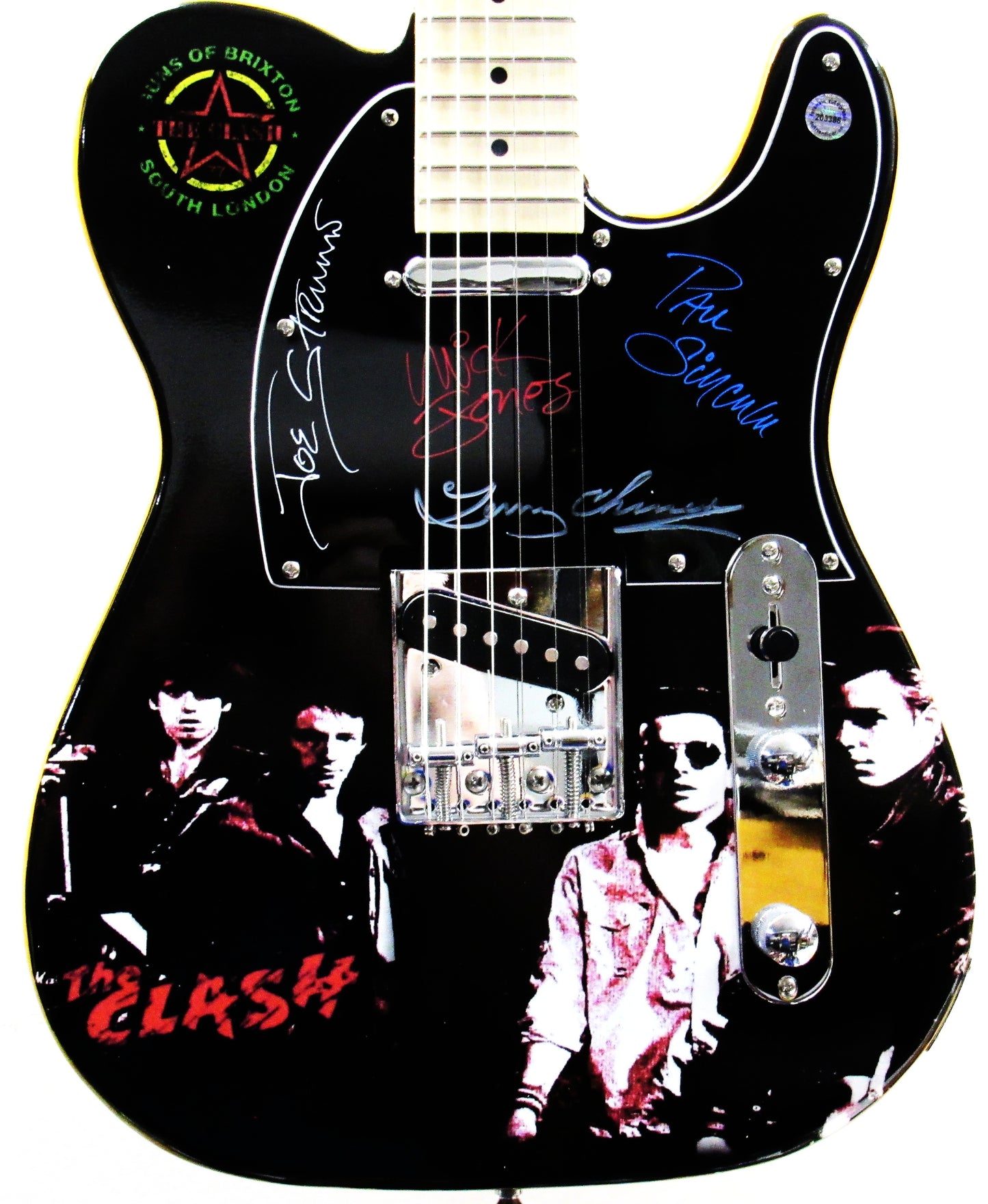 The Clash Custom Signed Guitar