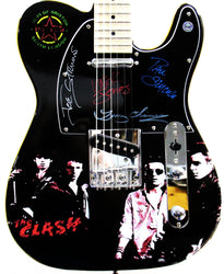 The Clash Custom Signed Guitar loading=