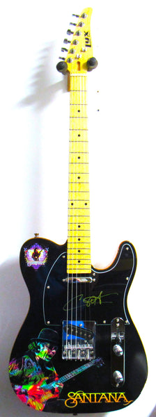 Santana Autographed  Guitar - Zion Graphic Collectibles