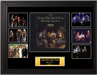 Crosby, Stills, Nash & Young Autographed LP - "De Ja Vu" - Zion Graphic Collectibles