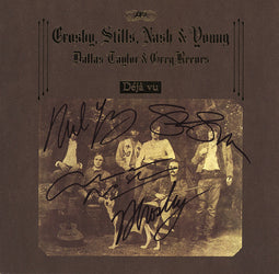 Crosby, Stills, Nash & Young Autographed LP - "De Ja Vu" loading=