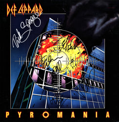 Def Leppard Autographed Lp "Pyromania" - Zion Graphic Collectibles