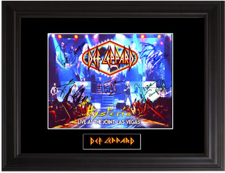 Def Leppard Autograph Photo - Zion Graphic Collectibles