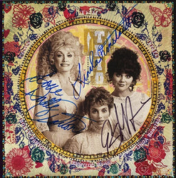 Dolly Parton EmmyLou Harris Linda Ronstadt Signed Farther Along Album loading=