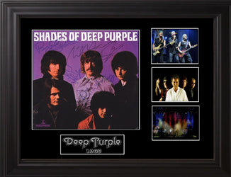 Shades Of Deep Purple Band Signed Display loading=