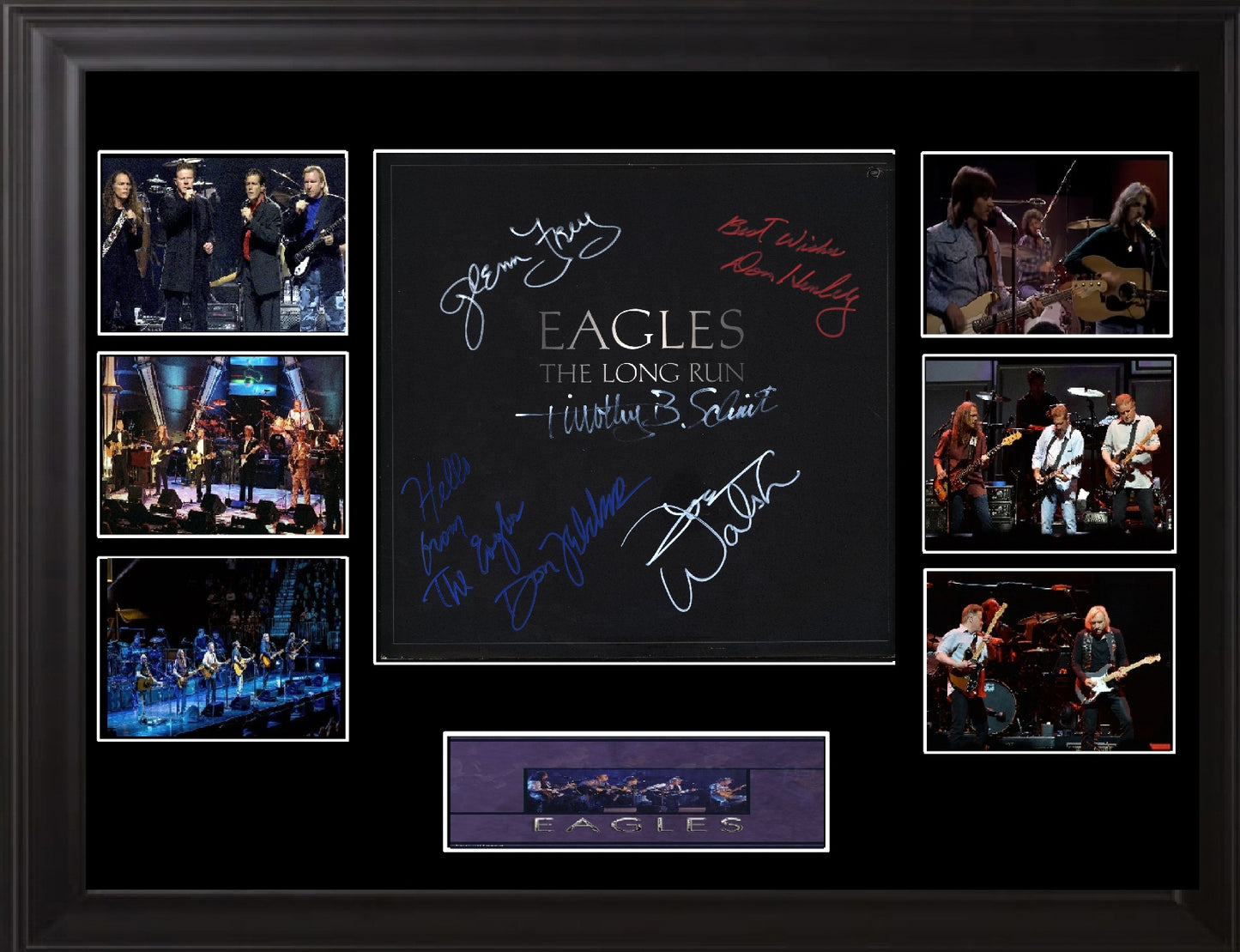 The Eagles Band Signed the Long Run Lp