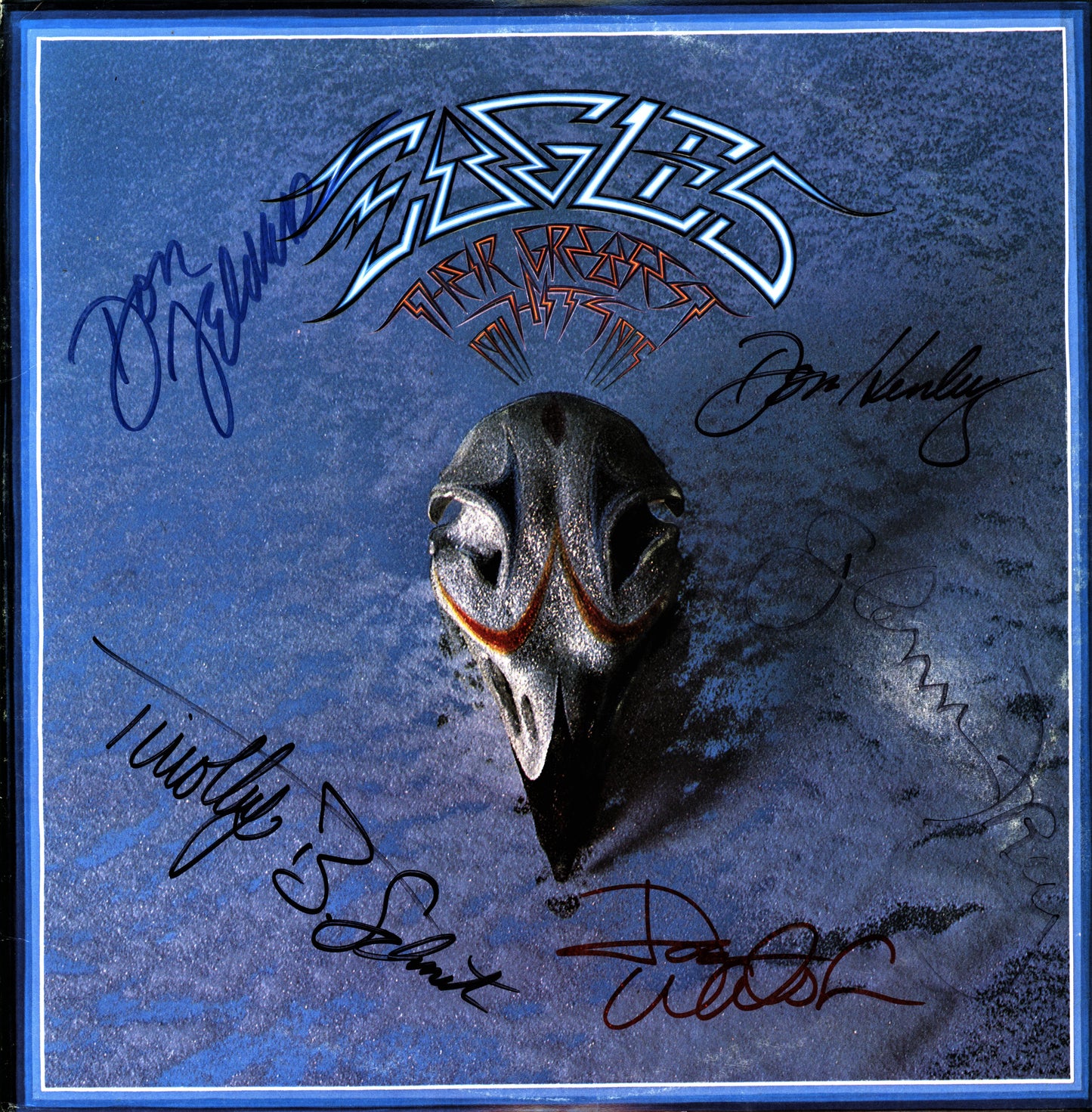 Eagles Autographed Lp "Their Greatest Hits" - Zion Graphic Collectibles