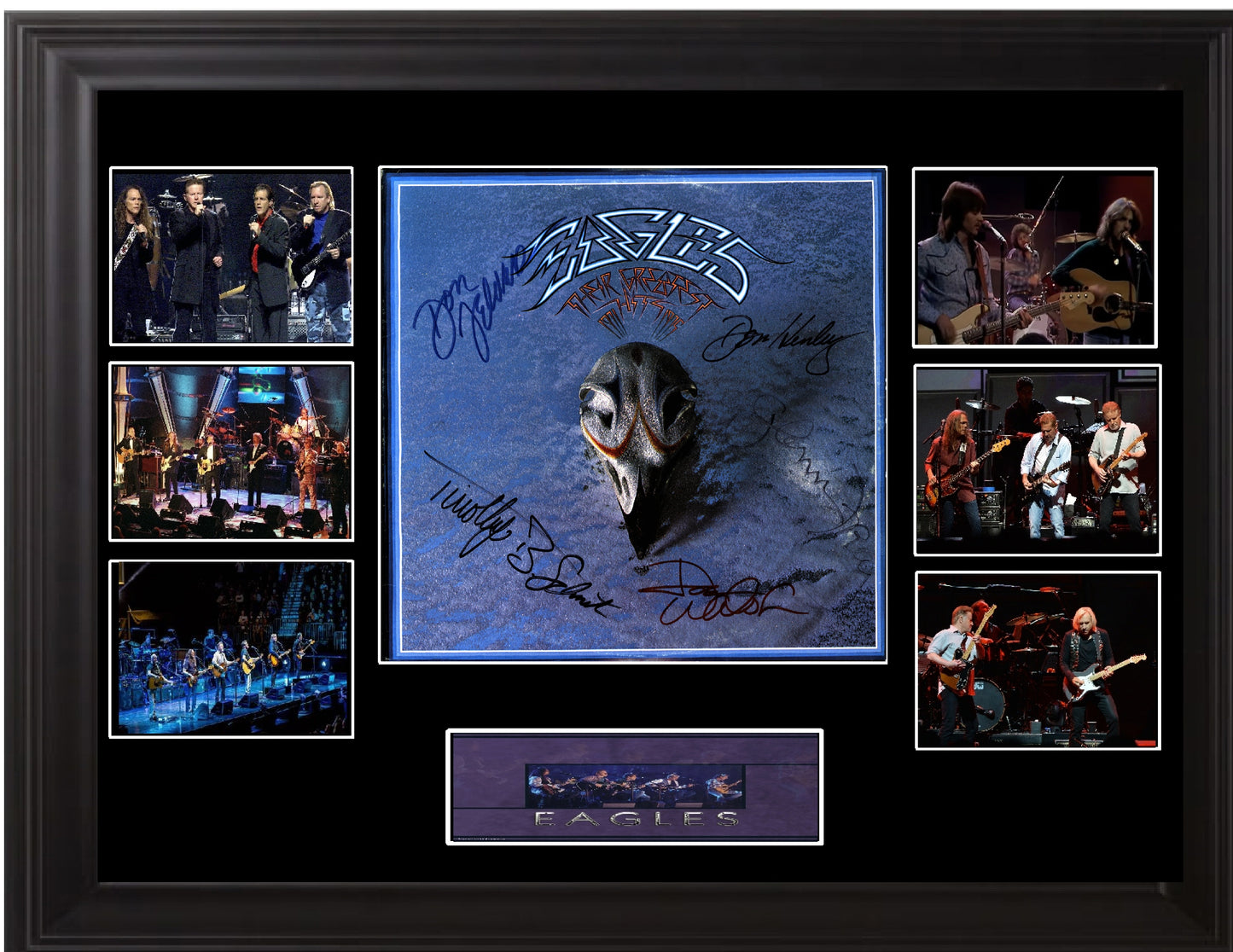 Eagles Autographed Lp "Their Greatest Hits" - Zion Graphic Collectibles