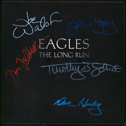 The Eagles Band Signed the Long Run Lp - Zion Graphic Collectibles