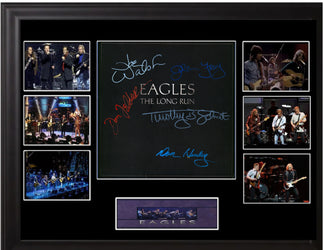 The Eagles Band Signed the Long Run Lp - Zion Graphic Collectibles