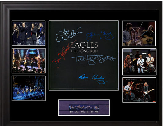 The Eagles Band Signed the Long Run Lp - Zion Graphic Collectibles