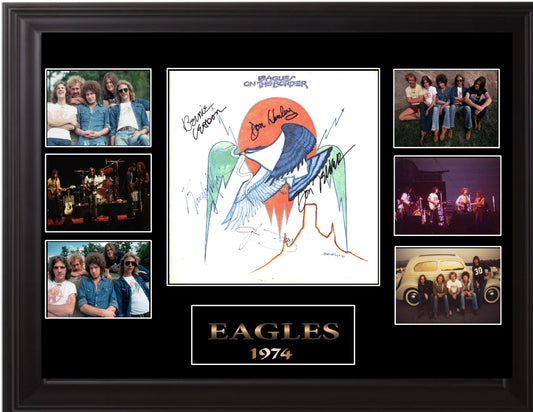 The Eagles Band Signed On The Border Album - Zion Graphic Collectibles