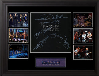 The Eagles Band Signed the Long Run Lp loading=