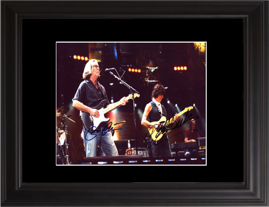Eric Clapton  & Jeff Beck Autographed Photo - Zion Graphic Collectibles