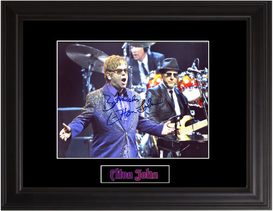 Elton John Autographed Photo - Zion Graphic Collectibles