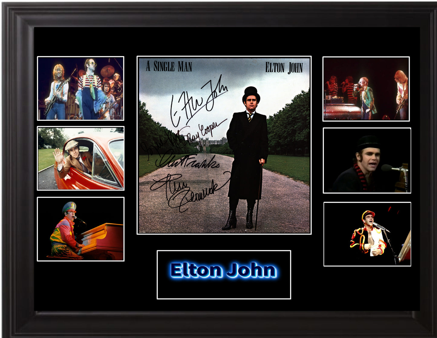Elton John Autographed LP