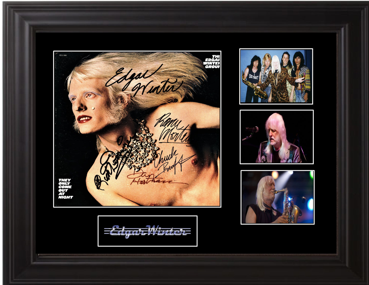 Edgar Winter Group Signed LP - Zion Graphic Collectibles