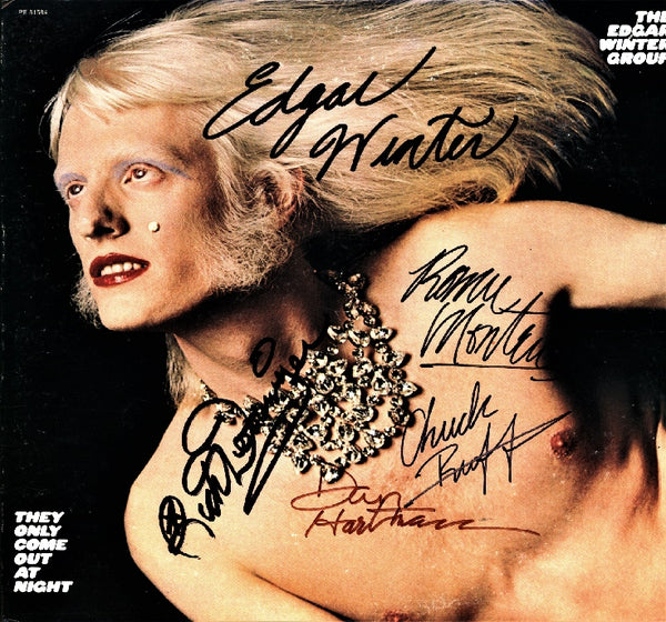Edgar Winter Group Signed LP - Zion Graphic Collectibles