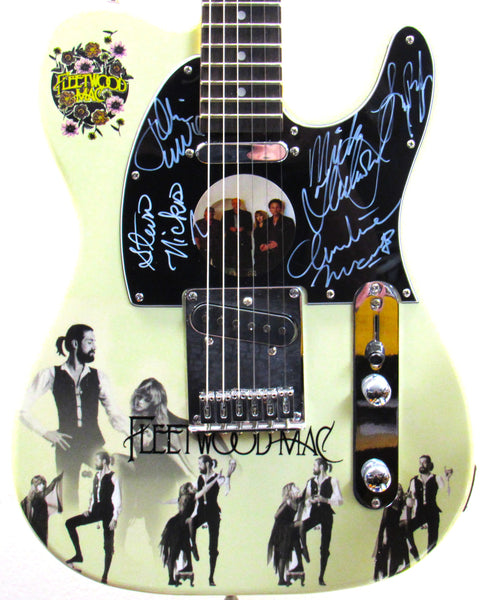 Fleetwood Mac Autographed Guitar - Zion Graphic Collectibles