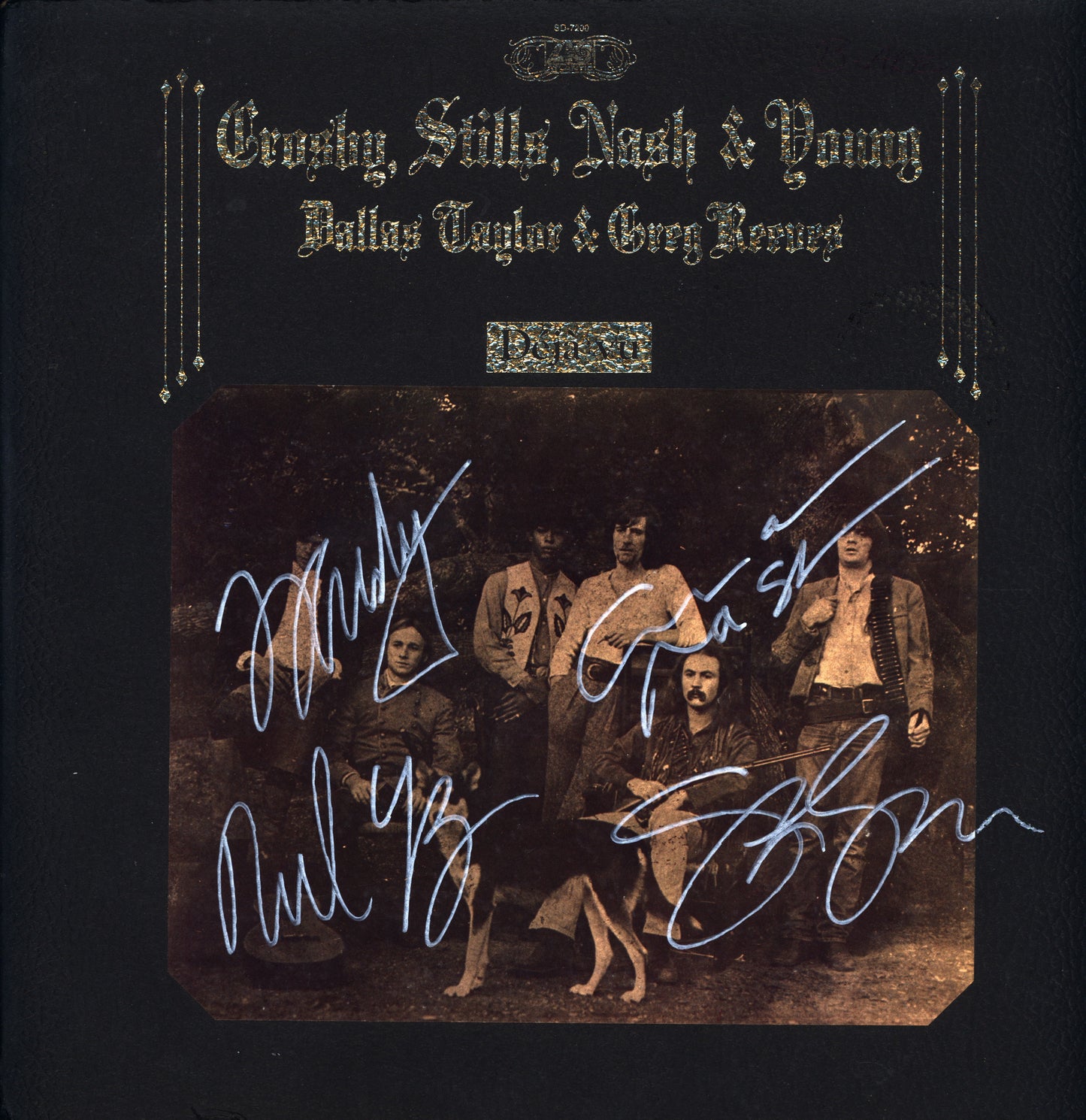 Crosby, Stills, Nash & Young Autographed LP - "De Ja Vu" - Zion Graphic Collectibles