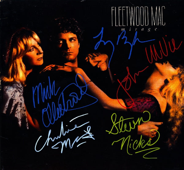 Fleetwood Mac Band Signed lp mirage - Zion Graphic Collectibles