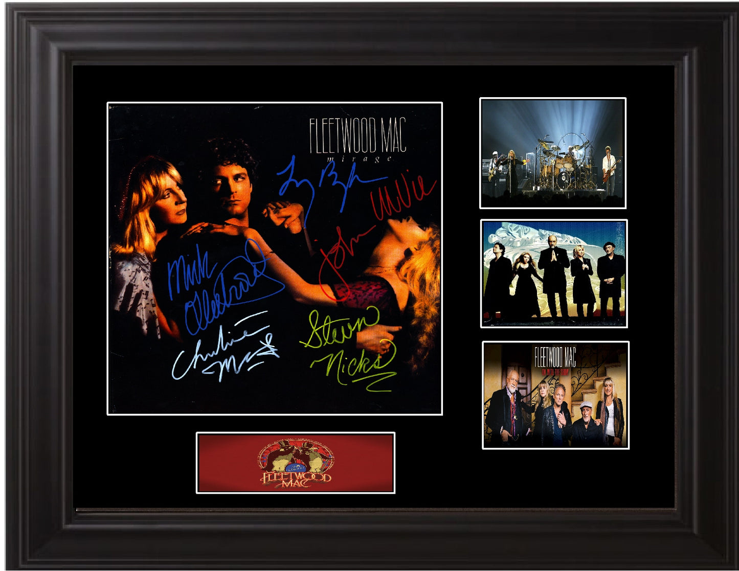 Fleetwood Mac Band Signed lp mirage - Zion Graphic Collectibles