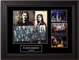 Foreigner Autographed LP " Double Vision" loading=
