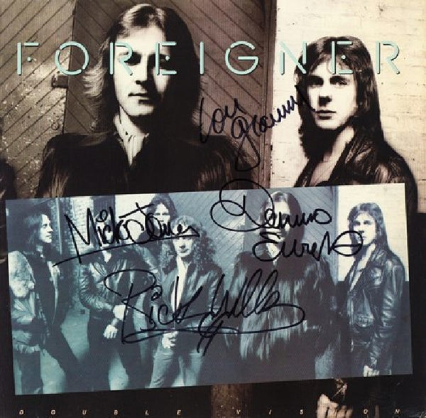 Foreigner Autographed LP " Double Vision"
