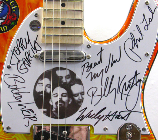 Grateful Dead Autographed Guitar - Zion Graphic Collectibles