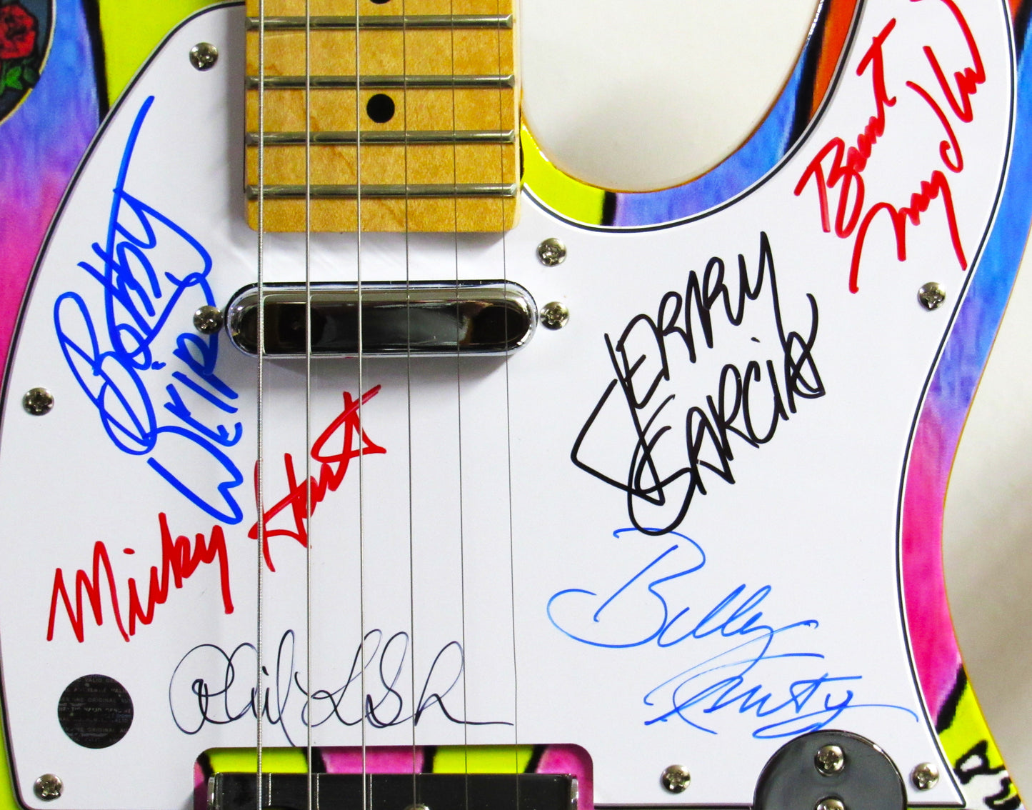 Grateful Dead Autographed Guitar - Zion Graphic Collectibles