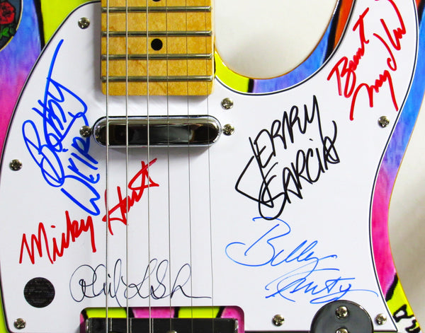 Grateful Dead Autographed Guitar - Zion Graphic Collectibles