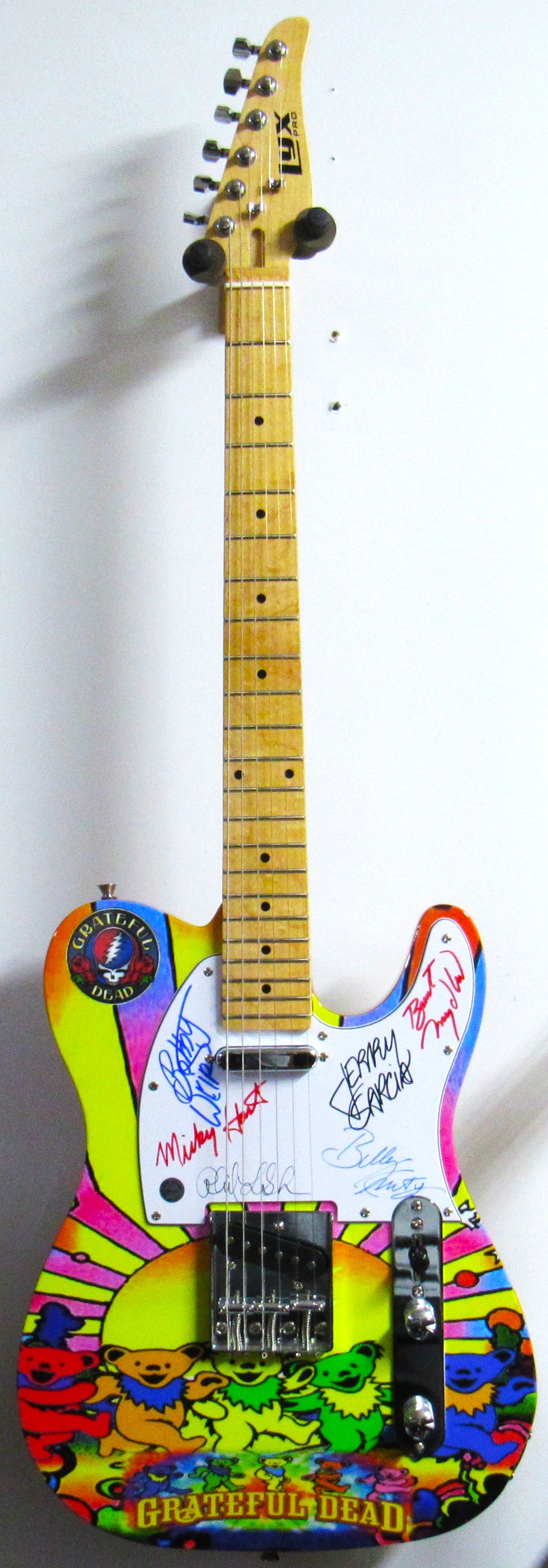 Grateful Dead Autographed Guitar - Zion Graphic Collectibles